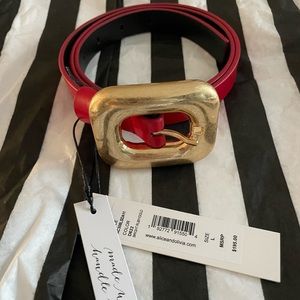 Alice + Olivia Ruby Gold belt